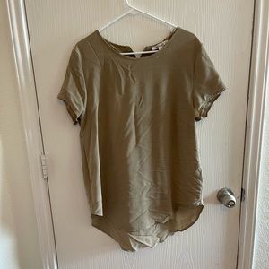 Tan dress blouse